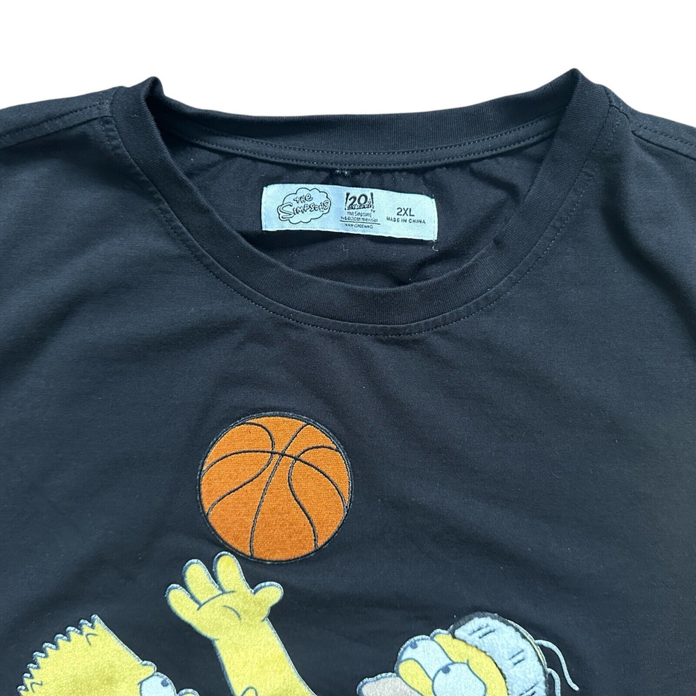 The Simpsons Homer & Bart Basketball Reach for the Clouds Shirt Size 2XL - Picture 7 of 8